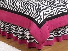 hot pink black white funky zebra