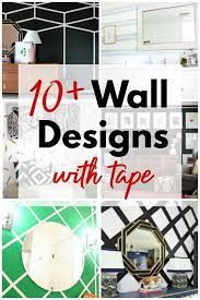 Wall Paint Design Ideas With Tape That