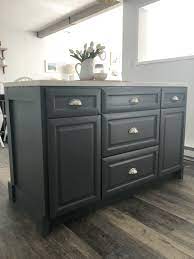 base cabinets into a kitchen island