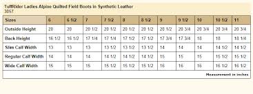 Tuffrider Breeches Com Size Charts Boots