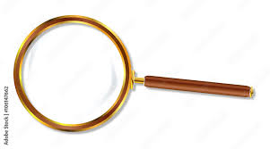 Brass Magnifying Glass Stock Vector