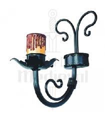 Wall Light Medieval Wrought Iron 2