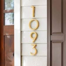 6 in house numbers address letters