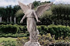 Outdoor Big Marble Angel Statues With