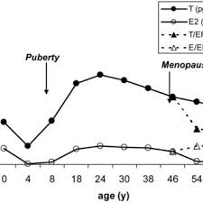 Average Estradiol E2 And Testosterone T Levels Across