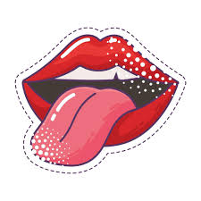 tongue out vector art icons and