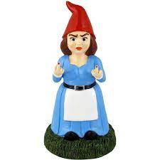 Simply fill francis's leaf with bird seed and watch feathered friends gather. Gnometastic Lady Double Bird Gnomette Garden Gnome Statue 8 45 Tall Indoor Outdoor Decoration Walmart Com Walmart Com