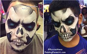 skeleton skull makeup step by step