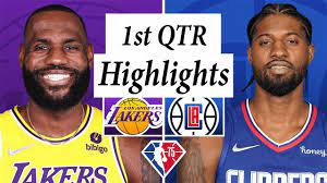 Los Angeles Lakers vs. Los Angeles Clippers Full Highlights 1st Quarter |  NBA Season 2021-22 - YouTube