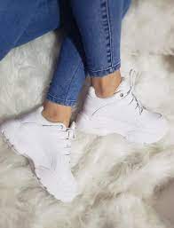 Zapatilla urbana mujer cuero blanca. Zapatillas Blancas Mujer Mercadolibre Com Ar
