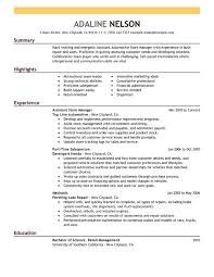 Resume Template Resume Sample For Store Manager Diacoblog Com