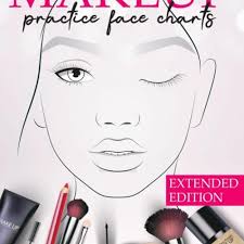 makeup practice face charts extended