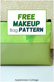 makeup bag pattern free template