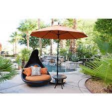 Black Aluminum Market Patio Umbrella