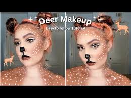 deer makeup tutorial easy to follow