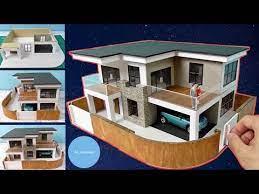 Modern Cardboard House Model Diy 31