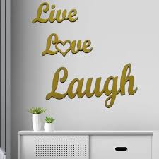 Laugh Mdf Plaque Painted Cutout Ready