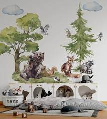 Forest Animals Wall Decal For Kids Room