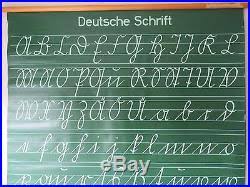 Vintage German Pull Roll Down School Wall Chart The Alphabet