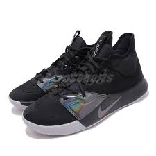Details About Nike Pg 3 Ep Paul George Iii Black Iridescent Men Basketball Shoes Ao2608 003
