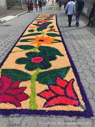 guatemalan alfombras during semana santa