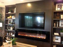 tv wall ideas with fireplace