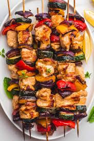 grilled en kabobs juicy en