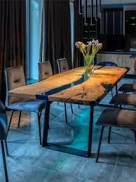 Resin Glass Table Top Dining