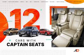 12 Cars With Captain Seats Available In