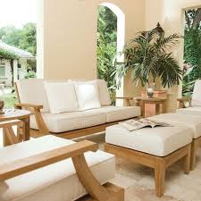 7 Piece Sofa Seating Group With Sunbrella Cushions Westminster Teak