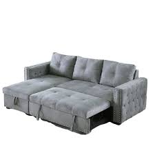 L Shaped Velvet Modern Sectional Sofa