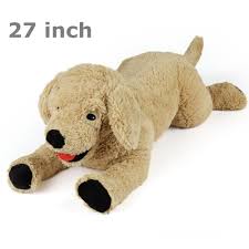 27 in dog stuffed s large soft cuddly golden retriever plush toys stuffed puppy dog toy gifts for kids pets beige walmart