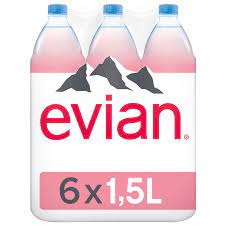 Evian Eau Minérale Naturelle : Le Pack De 6 Bouteilles D'1,5L - DRH MARKET  Sarl