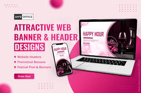 do attractive header web banner and
