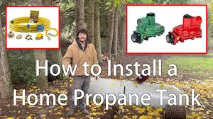 home propane tank install you