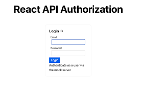 react api authorization implement