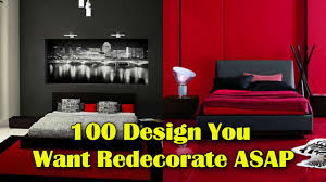 red bedroom interior design