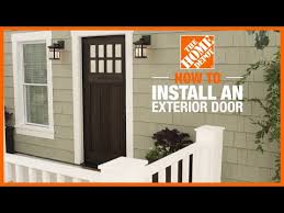 How To Install An Exterior Door The
