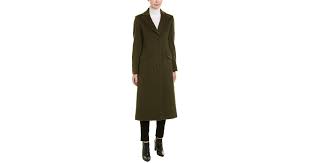 Cinzia Rocca Green Wool Cashmere Blend Coat