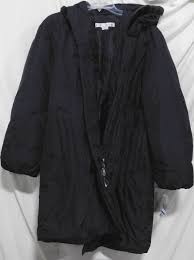 Larry Levine Black Down Coat Size Xl Nwt