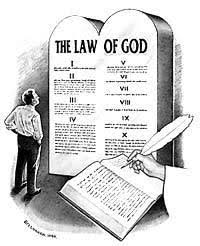 Image result for image of the law of God black and white