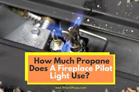 how much propane does a fireplace pilot