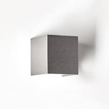 edit cube up down wall light silver