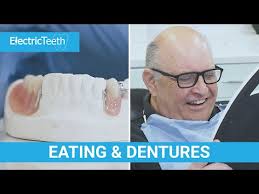 eating with dentures false teeth