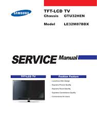 Samsung Le32m87bdx Product Specifications Manualzz Com
