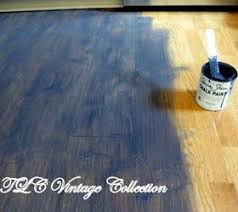 how to chalk paint wood laminate floor