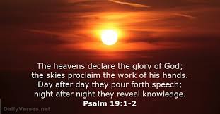 Image result for the heavens declare the glory of god