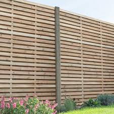 Forest Double Sided Slatted Fence Panel
