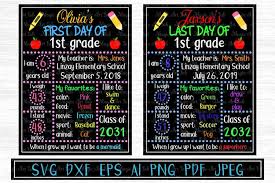 Any last 30 days last 3 months last year. First Day Of School Svg Chalkboard Svg Back To School 127929 Svgs Design Bundles
