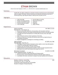 Resume Examples Accounting Accountant Resume Resume